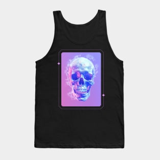 Smoke Vaporewave Skull Tank Top